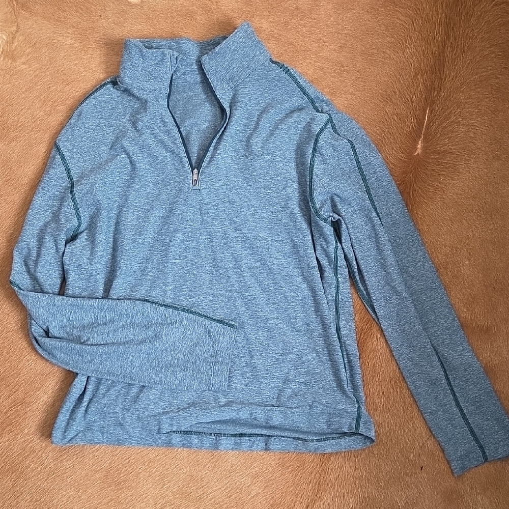 Green Quarter-Zip Pullover
